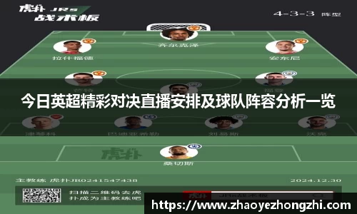 今日英超精彩对决直播安排及球队阵容分析一览
